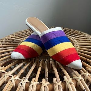 Rainbow shoes! Slip ons, flats. Worn just a few times. Need a new home!
